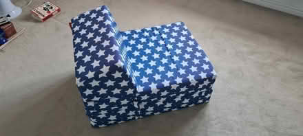 Photo of free Kid's folding chair/mattress thingy (blue) (Sheddingdean RH15) #1