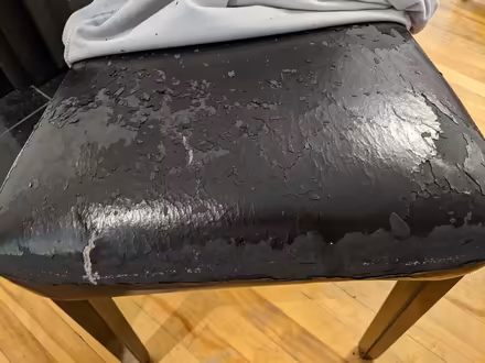 Photo of free Worn Pleather Parsons Chairs (6) (McKellar Park/Westboro) #4