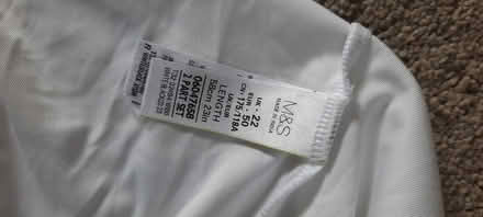Photo of free M&S full length white slip/petticoat Size 22 100% polyester (Crownhill MK8) #1
