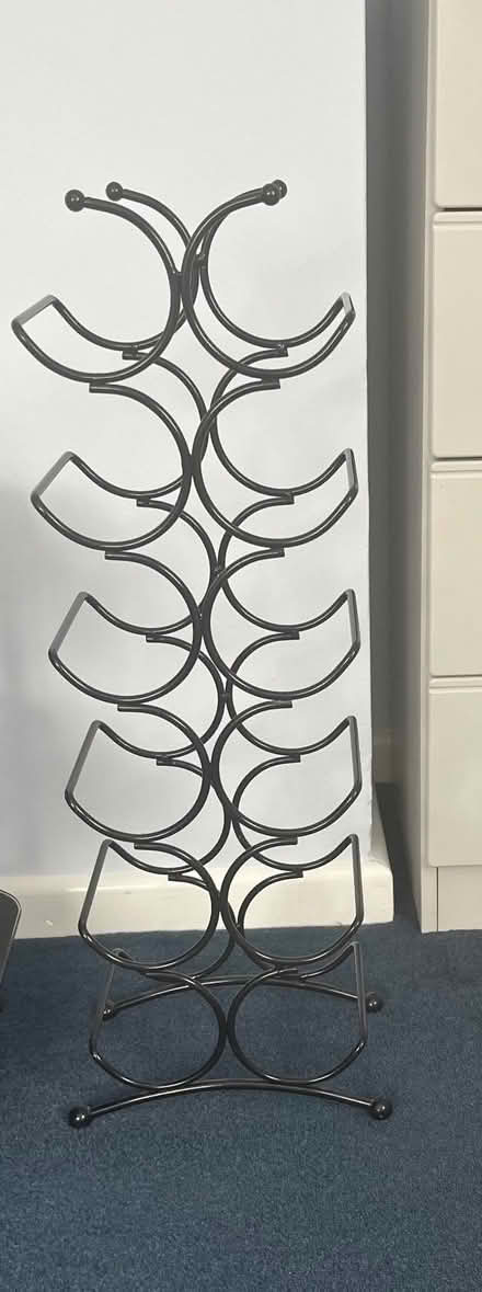 Photo of free Black metal wine rack (Mandeville DT4) #1