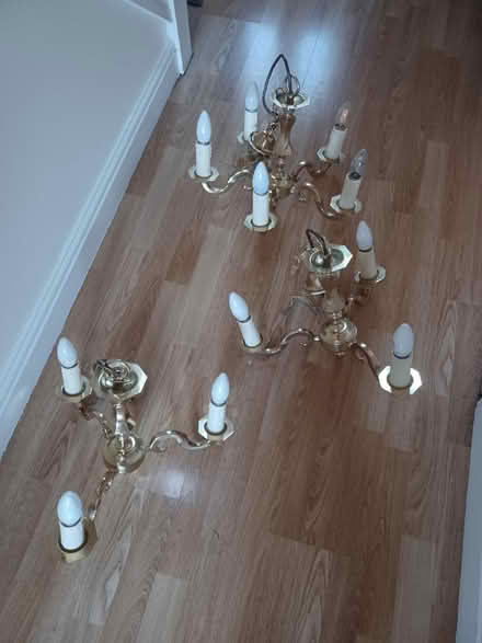 Photo of free Brass candelabra ceiling lights (Didcot OX11) #1