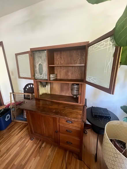 Photo of free Wood storage cabinet (Old Town Orange) #2