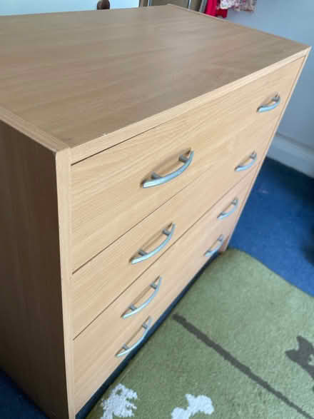 Photo of free 4 drawer melamine chest of drawers (Woodhouse S13) #3
