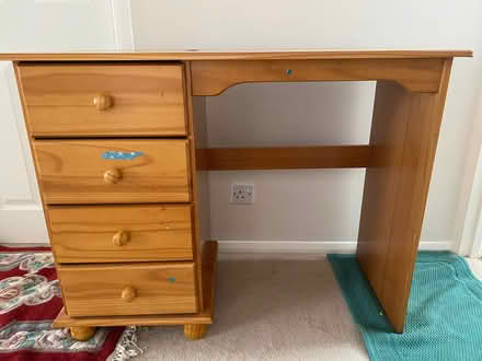 Photo of free Wooden Desk with 4 drawers (Furze Platt SL6) #1