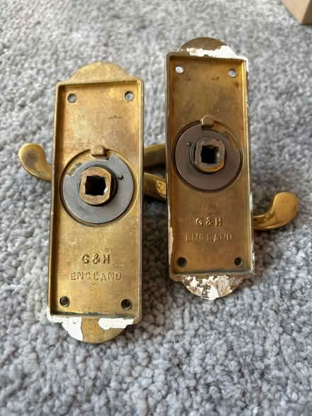 Photo of free Brass door handles (BR3 Beckenham) #1
