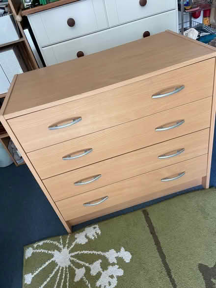Photo of free 4 drawer melamine chest of drawers (Woodhouse S13) #1