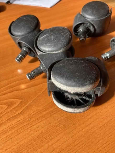 Photo of free 5 office chair castors (Blewbury OX11) #2