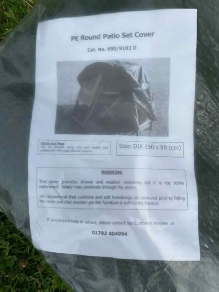 Photo of free Round patio set cover (central Steyning) #2