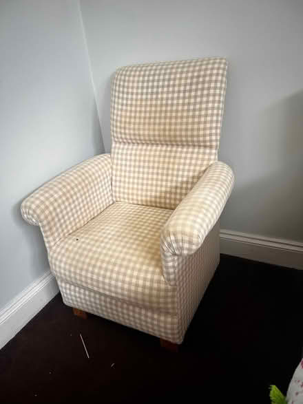 Photo of free Armchair and footsall (Cowplain PO8) #3