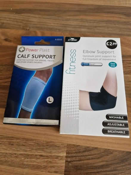 Photo of free Elbow and Calf Supports (Mackworth Estate DE22) #1