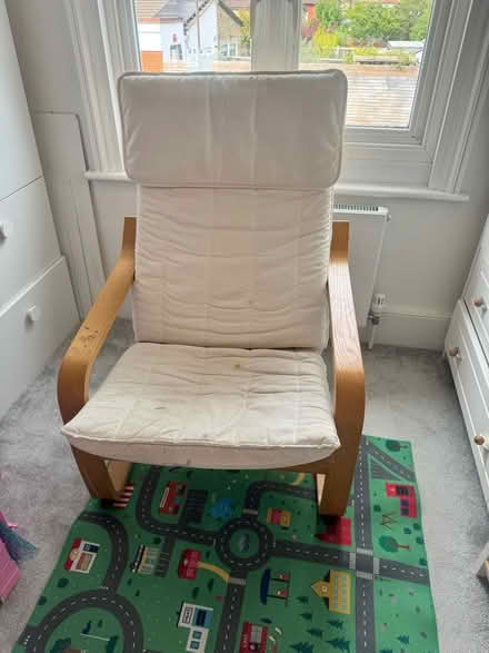 Photo of free IKEA chair with footrest (Wimbledon SW19) #1
