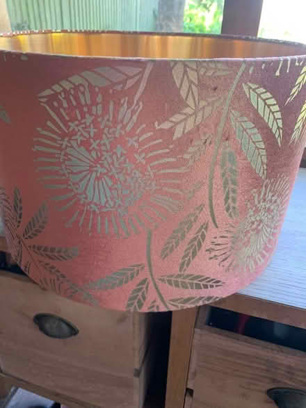 Photo of free Lamp with Orange and Gold Shade (World's End RH15) #2