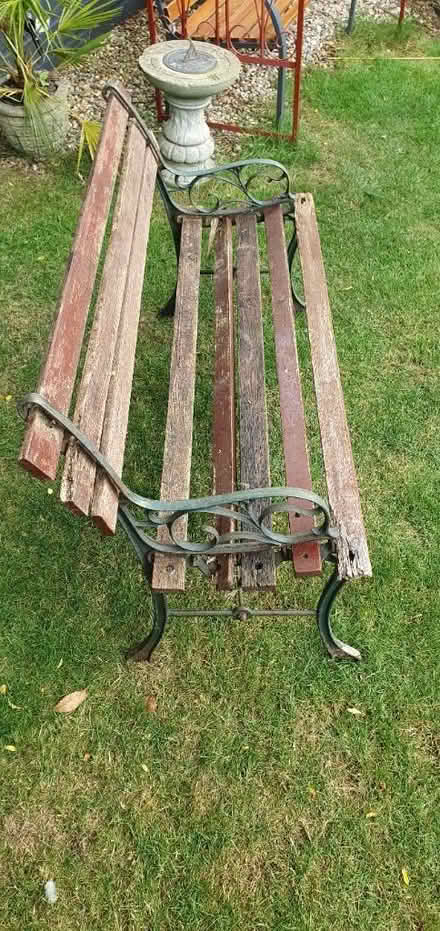 Photo of free Cast iron ends garden bench (Orpington, Green Street Green) #1