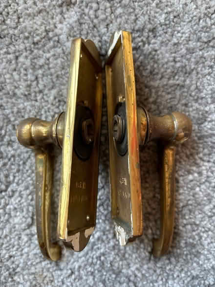 Photo of free Brass door handles (BR3 Beckenham) #3