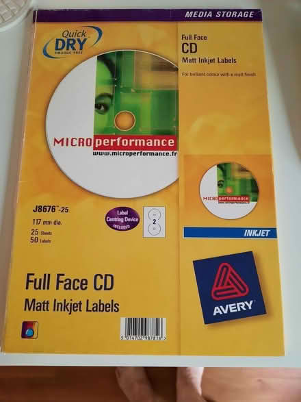 Photo of free CD-R, DVD-R, Slimline CD cases and labels for discs (Birch Hill RG12) #2