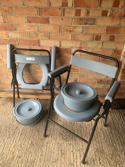 Photo of free 2 Foldable Commode Chairs (Harold Hill RM3) #1