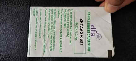 Photo of free DFS grey and black corner sofa (New Malden KT3) #2