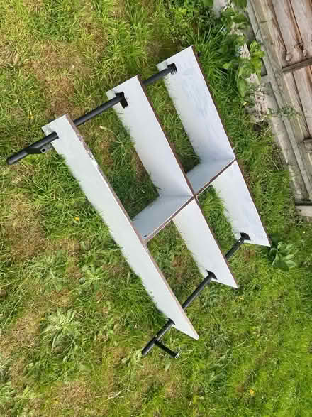 Photo of free Wooden shelves with metal brackets (New Malden KT3) #2