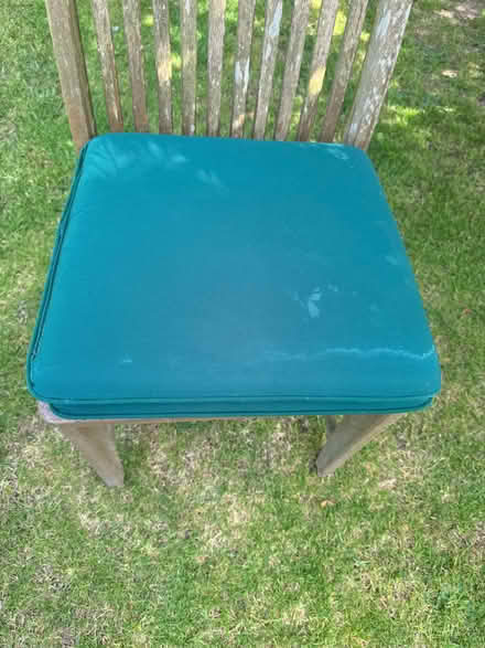 Photo of free Four Alexander Rose wooden chairs plus four seat cushions (Balcombe RH17) #4