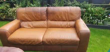 Photo of free Two real leather sofas (Alverthorpe WF2) #2