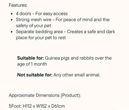 Photo of free Rabbit Hutch (Gu214YL) #3