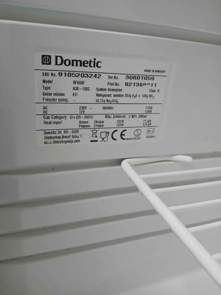 Photo of free Dometic 3 way fridge spares/repair (Wells BA5 area) #1