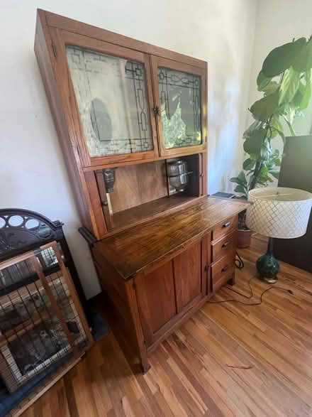 Photo of free Wood storage cabinet (Old Town Orange) #1