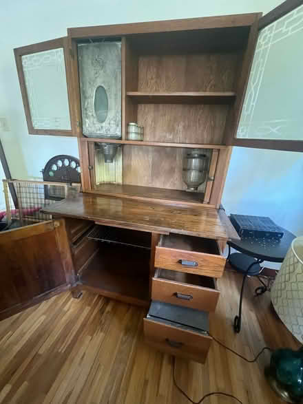 Photo of free Wood storage cabinet (Old Town Orange) #3