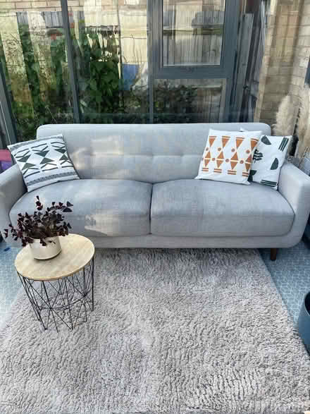 Photo of free Pale grey sofa (Hertford) #1