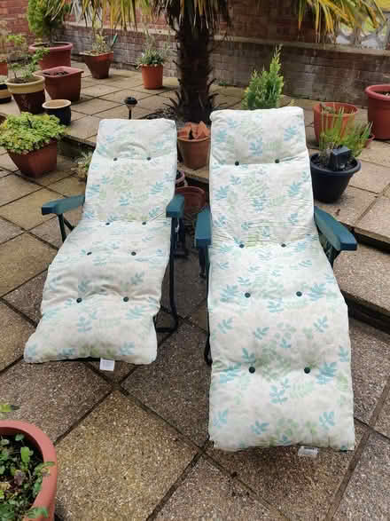 Photo of free Two garden reclining chairs (Cosham PO6) #2