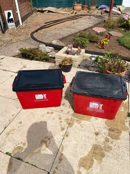 Photo of free Two red recycling boxes (Whitnash CV31) #1