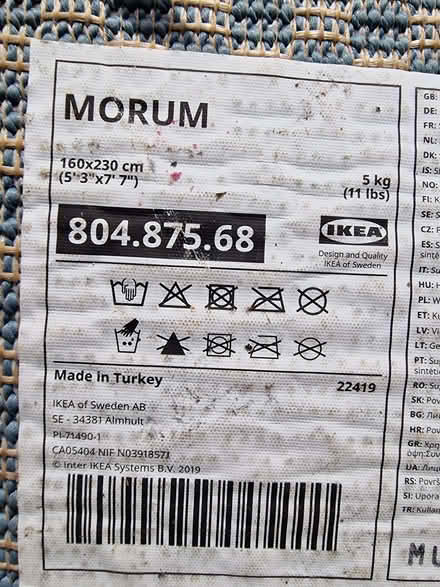 Photo of free Blue rug IKEA (NW10) #3