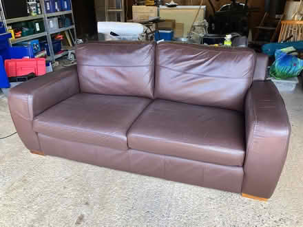 Photo of free Leather sofa (Chapel Lawn SY7) #1