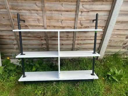 Photo of free Wooden shelves with metal brackets (New Malden KT3) #1