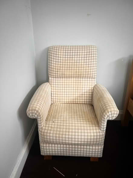 Photo of free Armchair and footsall (Cowplain PO8) #1