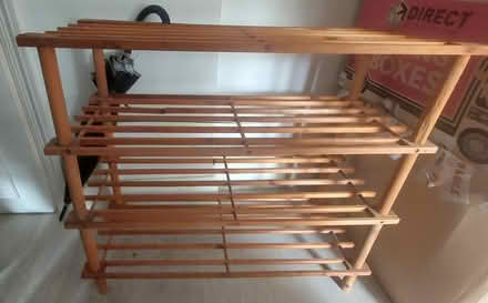 Photo of free Wooden shoe rack (South Norwood) #2