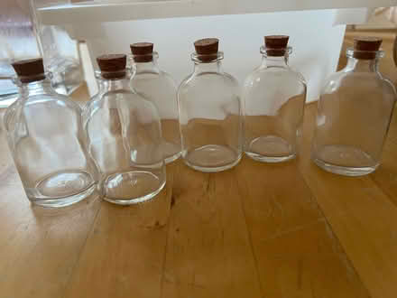 Photo of free Small glass bottles with cork stoppers x 6 (Morrell Avenue OX4) #1