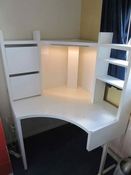 Photo of free IKEA MICKE corner desk (white) (Blaby LE8) #1