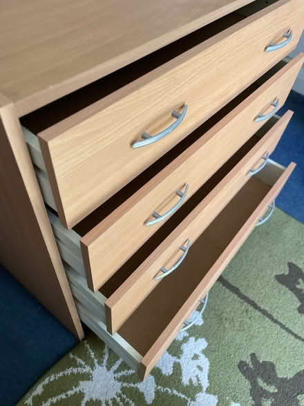 Photo of free 4 drawer melamine chest of drawers (Woodhouse S13) #4