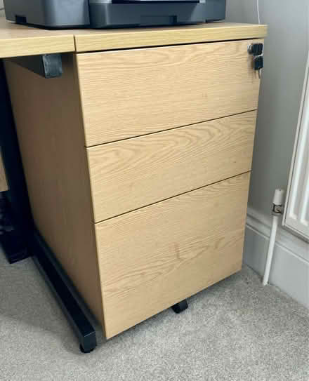 Photo of free Desk and pedestal (Church Crookham GU52) #2