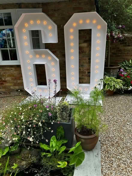 Photo of free Marquee Numbers 6 & 0 (does not include lights) (Penn HP10) #2