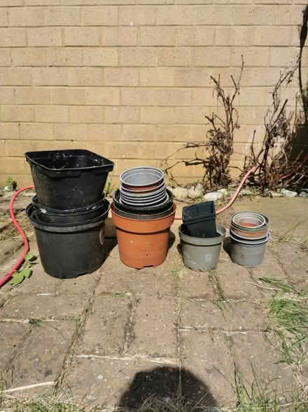 Photo of free Plastic pots (various) (Walthamstow E17) #1