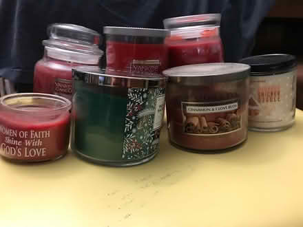 Photo of free 7 candles in glass jars (Santa Clara) #1