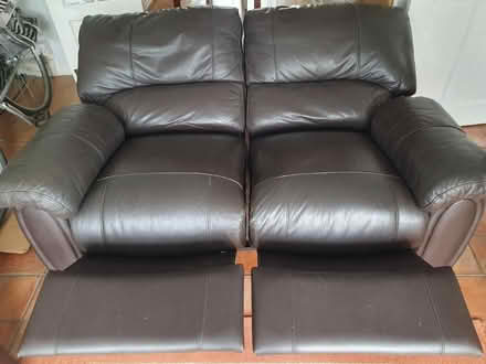 Photo of free 2 seater leather recliner sofa (BS15) #1