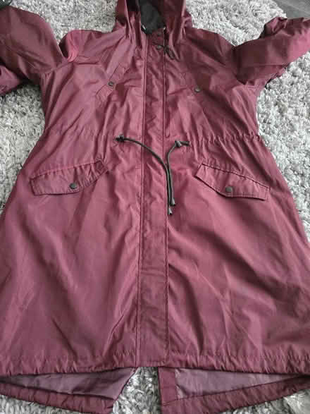 Photo of free Rain coat size XL burgundy (Wincobank S9) #1