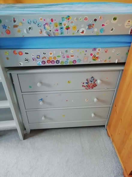 Photo of free Single mid-sleeper bed + small chest of drawers (Newall LS21) #2