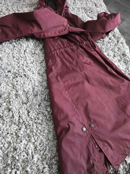 Photo of free Rain coat size XL burgundy (Wincobank S9) #2