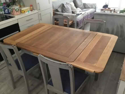 Photo of free Wooden Extendable Table and Four Chairs (Graven Hill Depot OX25) #3