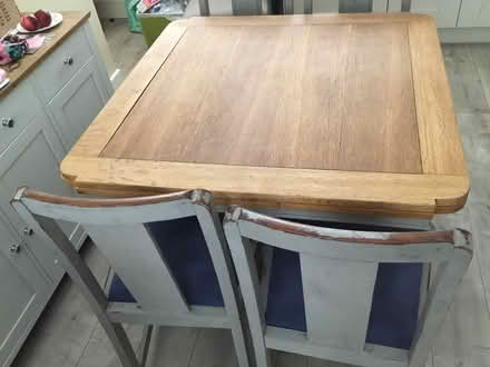 Photo of free Wooden Extendable Table and Four Chairs (Graven Hill Depot OX25) #2