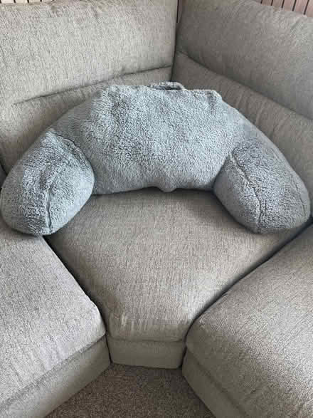 Photo of free Grey cuddle cushion (Banstead SM7) #1